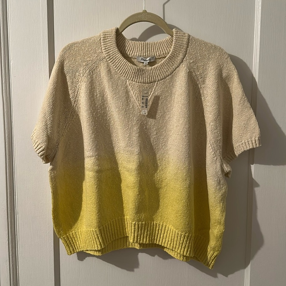Madewell ombré short-sleeve sweater